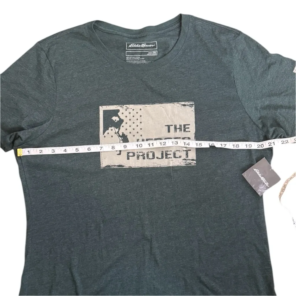 Eddie Bauer Women's Short Sleeve Why I Hike Heroes Project T-Shirt 2XL NWT - Image 4