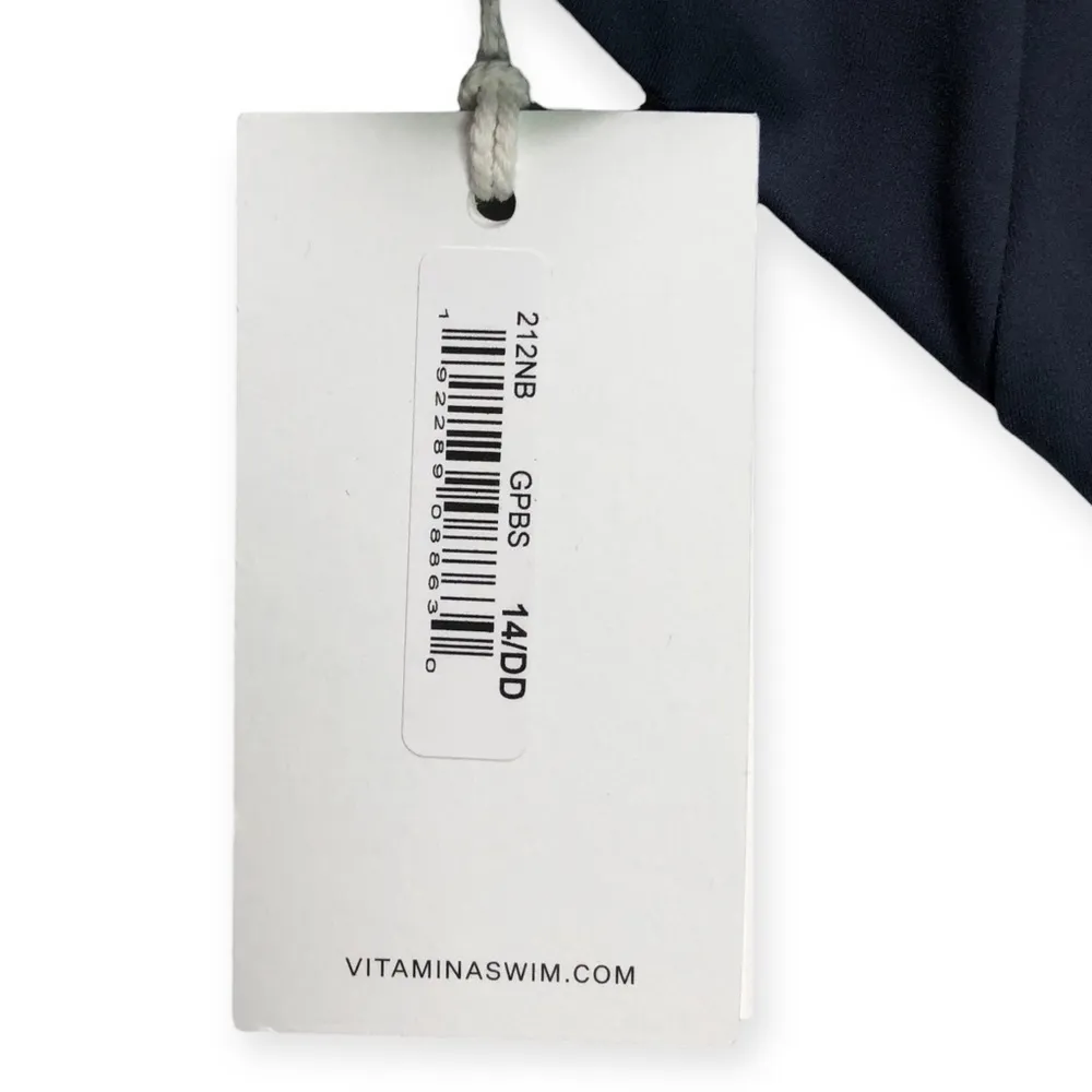 Vitamin A Ibiza Blue Grey High Waisted Eco Lux Swim Bottoms - Image 4