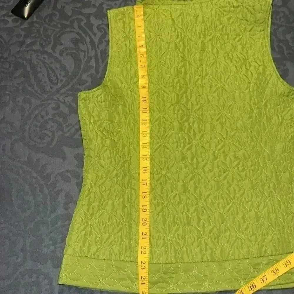 Christopher & Banks Quilted Green Woman Vest X5 - Image 8