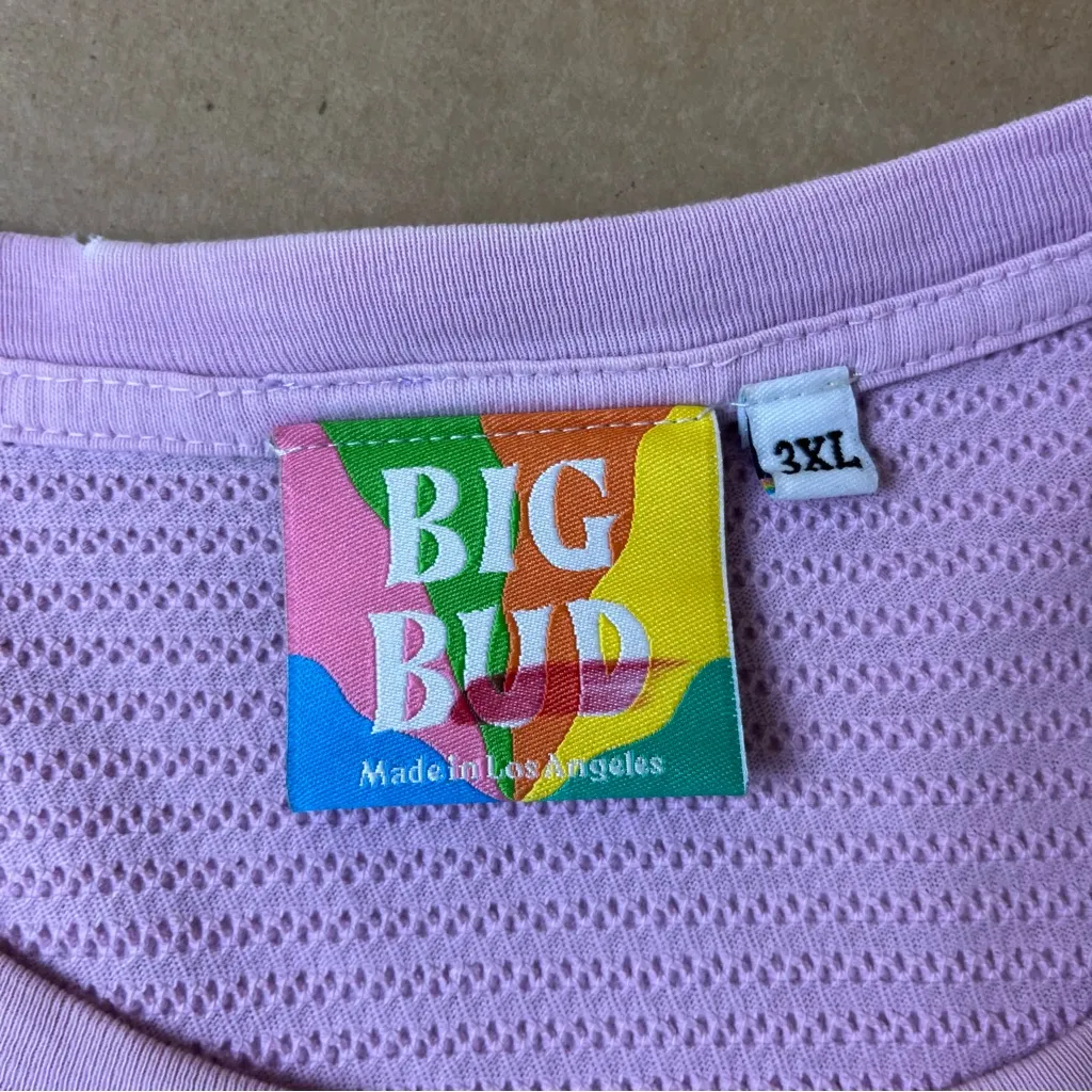 Big Bud Press Lilac Ribbed Short Sleeve Top Purple Size undefined - Image 10