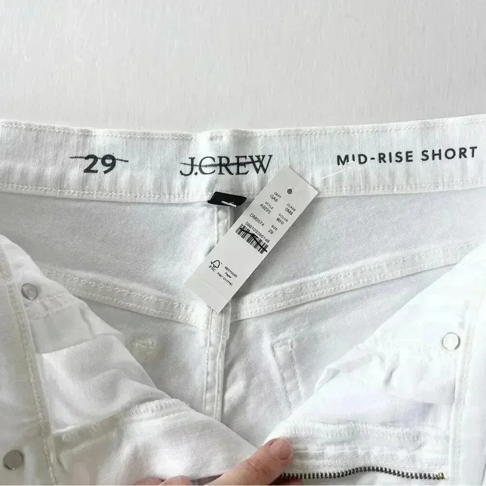 J Crew Denim Short in White Size 29 NWT - Image 6