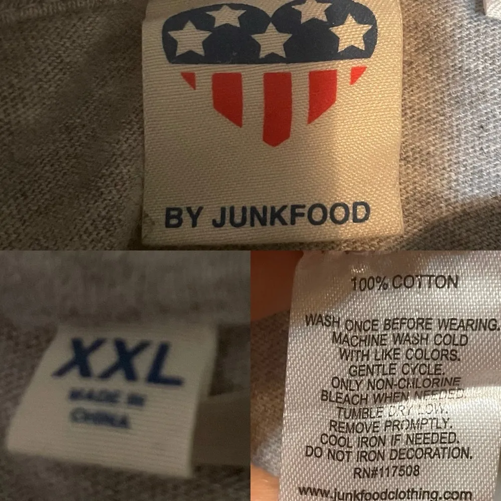 Junk Food Womens Tee T Shirt Gray Def Leopard Band 100% Cotton Size XXL - Image 8