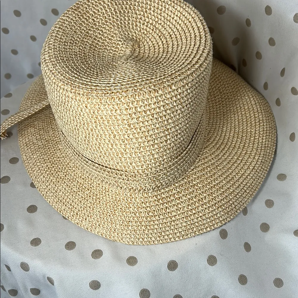 Chic Beige Women's Wide Brim Hat Tan - Image 6