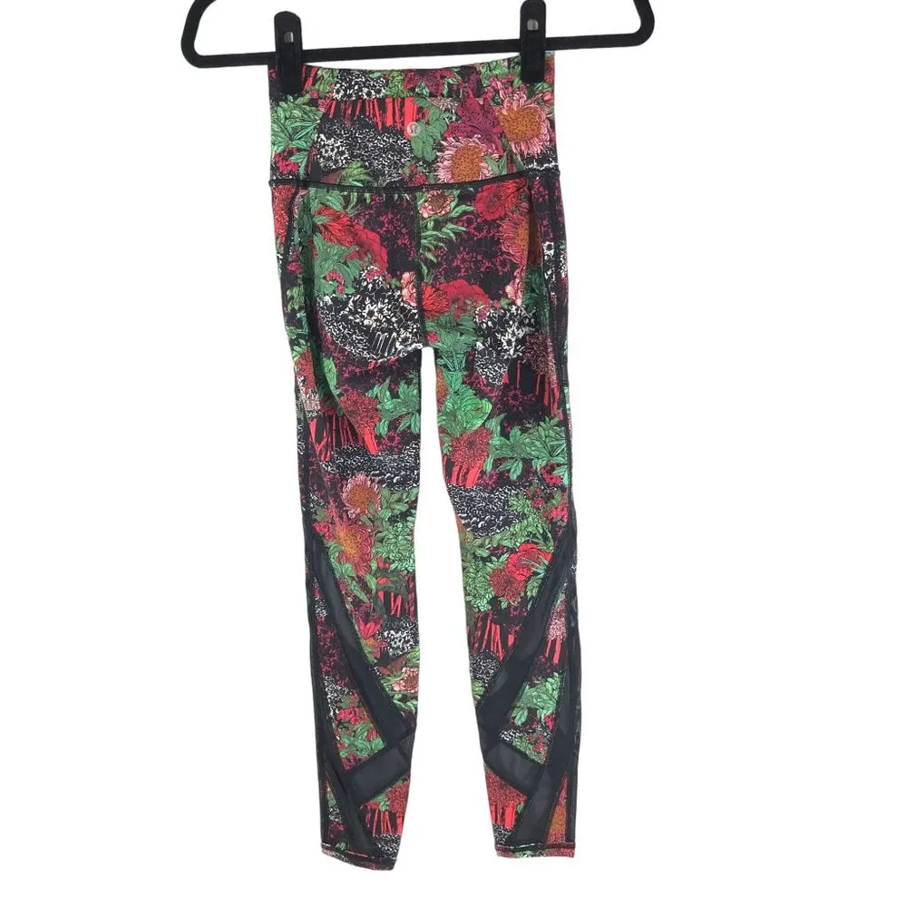 Lululemon Womens Wunder Under Hi-Rise Tight *Mesh 28" Zen Garden Colorful 4 - Image 2
