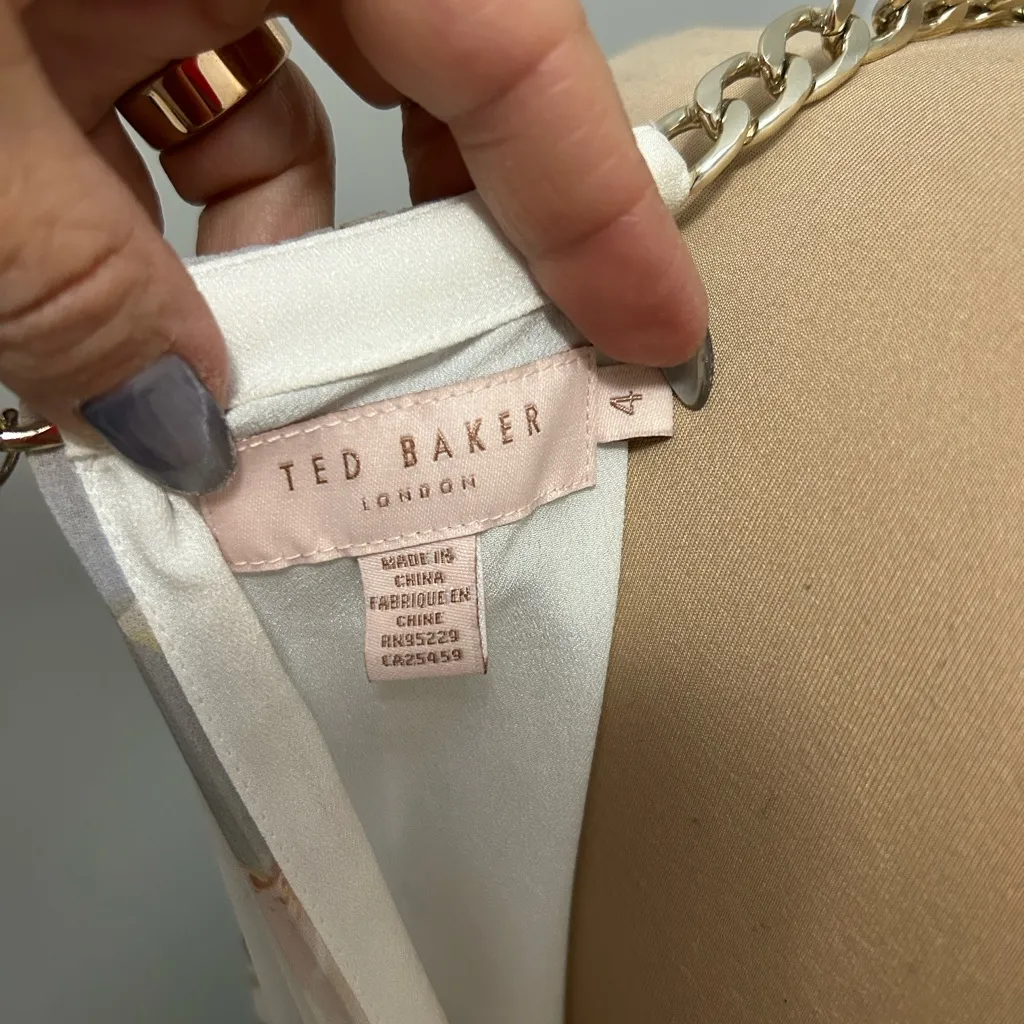 Ted Baker London Vanilla Pettraa Pleated Hi Low Midi Dress - Image 10