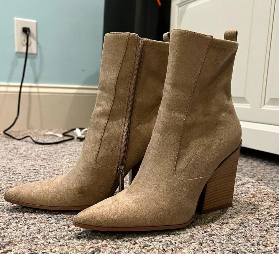 Suede booties - Image 4