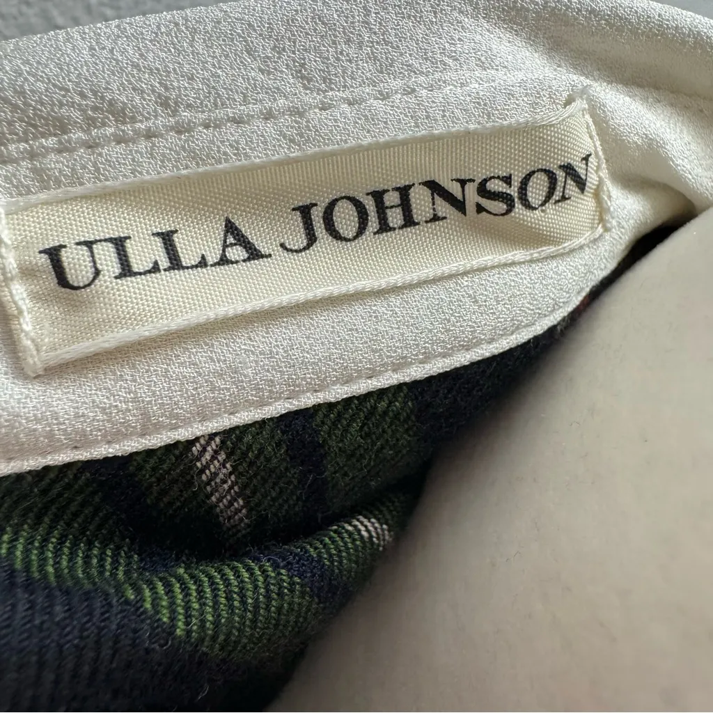 Ulla Johnson Long Sleeve Wool Blend Button Up Blouse Academia Top Striped 8 - Image 8