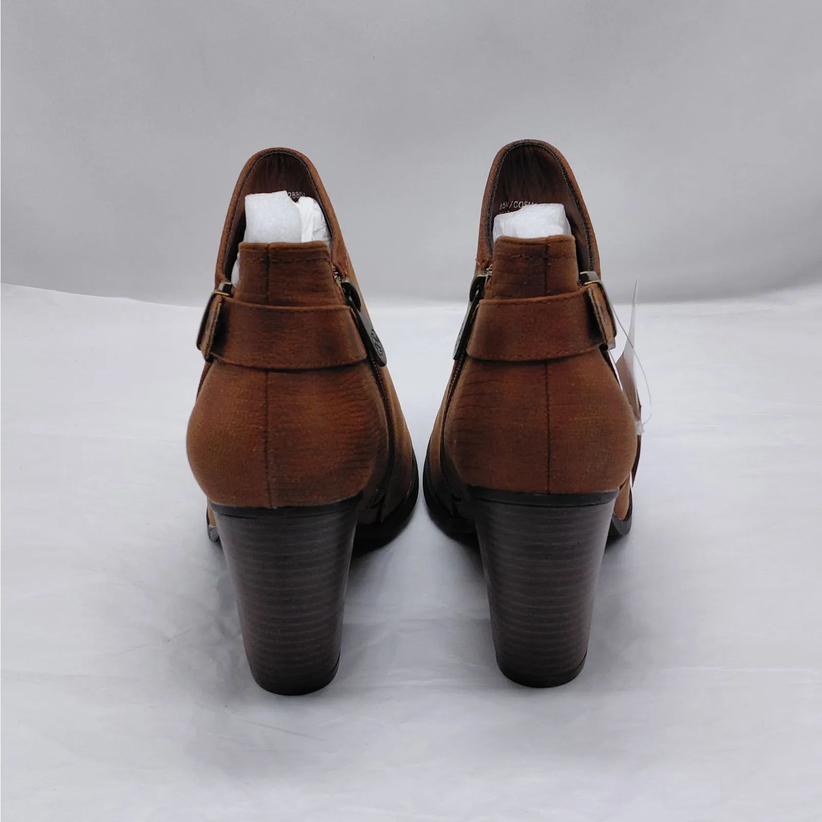 Daisy Fuentes Cosma Womens Ankle Boots Size 8.5W Brown Vegan Chunky Heel Casual - Image 7