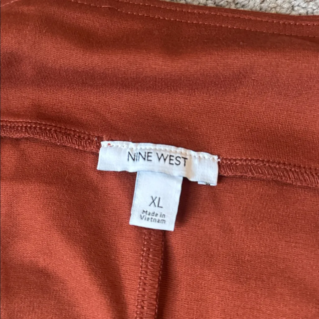Nine West Brick Red Skirt SIZE XL - Image 3