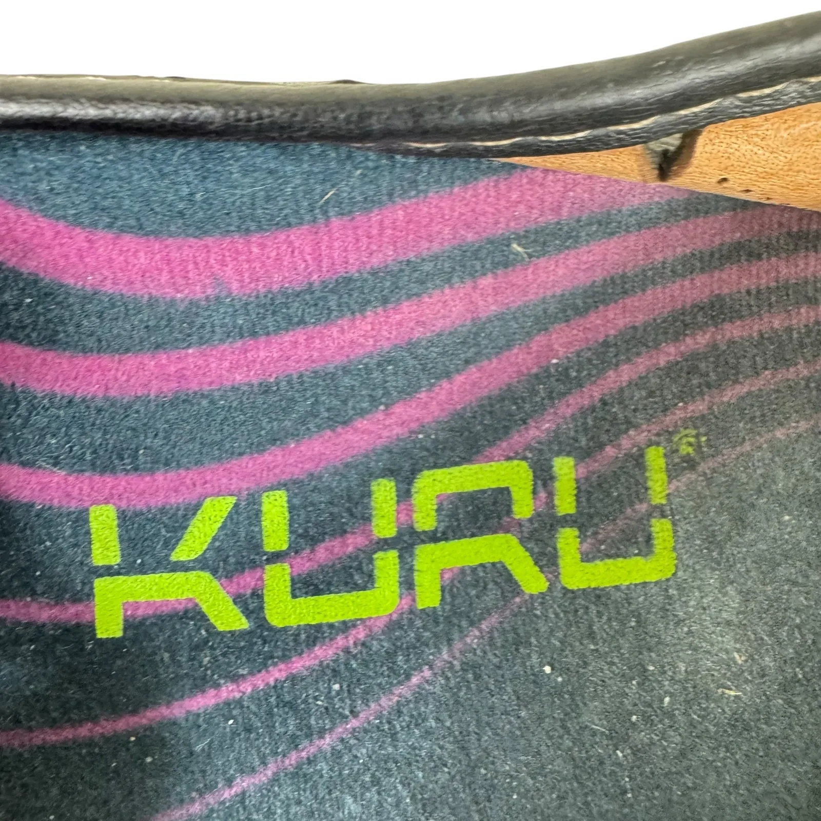 KURU Black Leather Eyelet Slip On Lightweight Comfort Loafers Women's Size 36 6 - Image 6