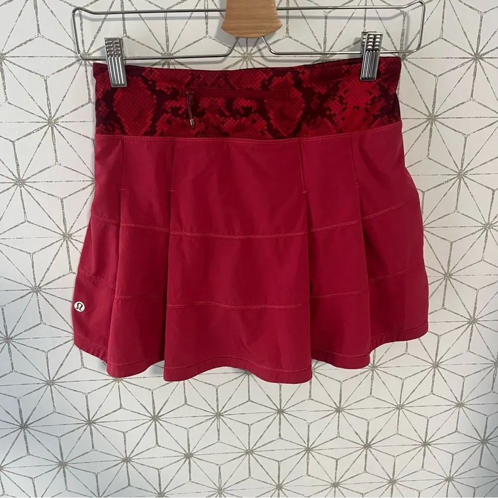 Lululemon Pace Rival Skirt Ziggy Cranberry - Image 5