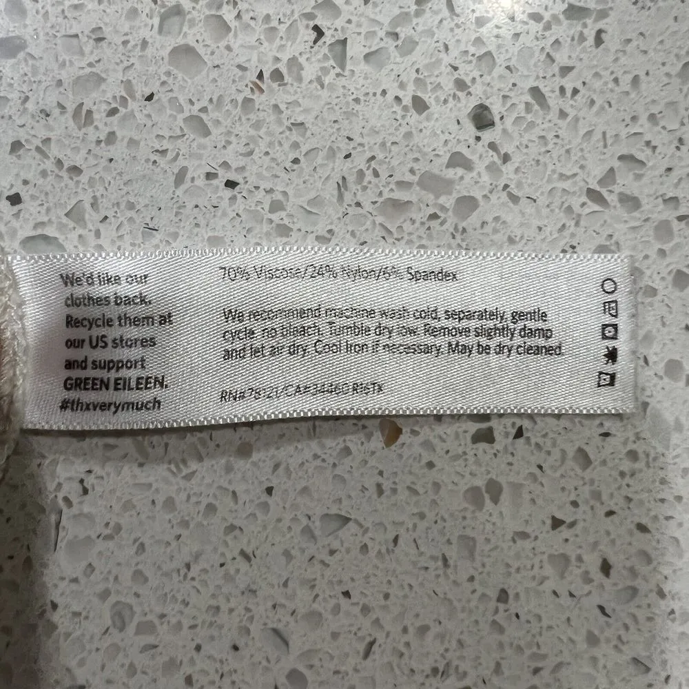 Eileen Fisher  Size XXS Stretch Crepe Ankle Pants Washable Trousers Elastic Waist - Image 9