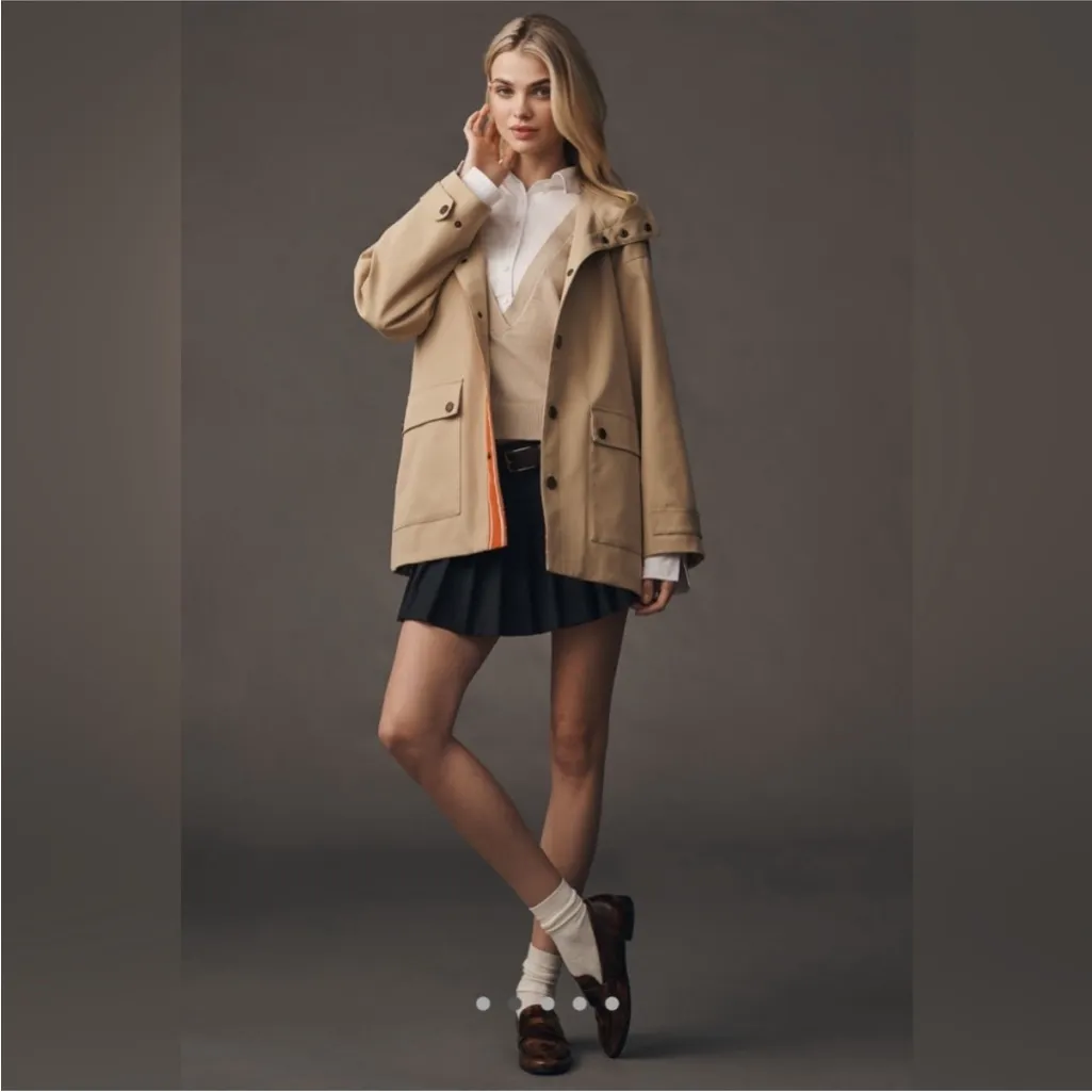 Anthropologie Maeve Hooded Utility Jacket Size 3X NWT - Image 2