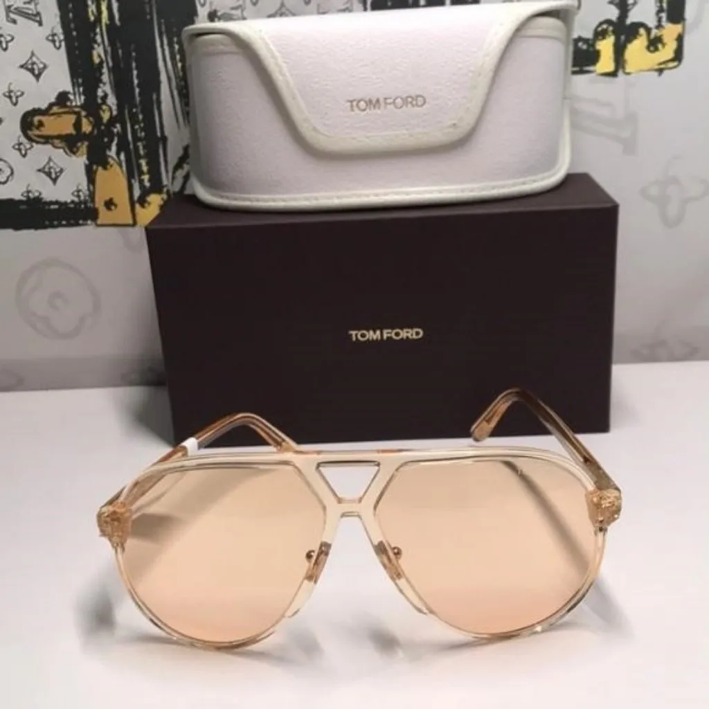 New Authentic Tom Ford FT1061 54E Bertrand Aviator Sunglasses β Luxury Designer - Image 5