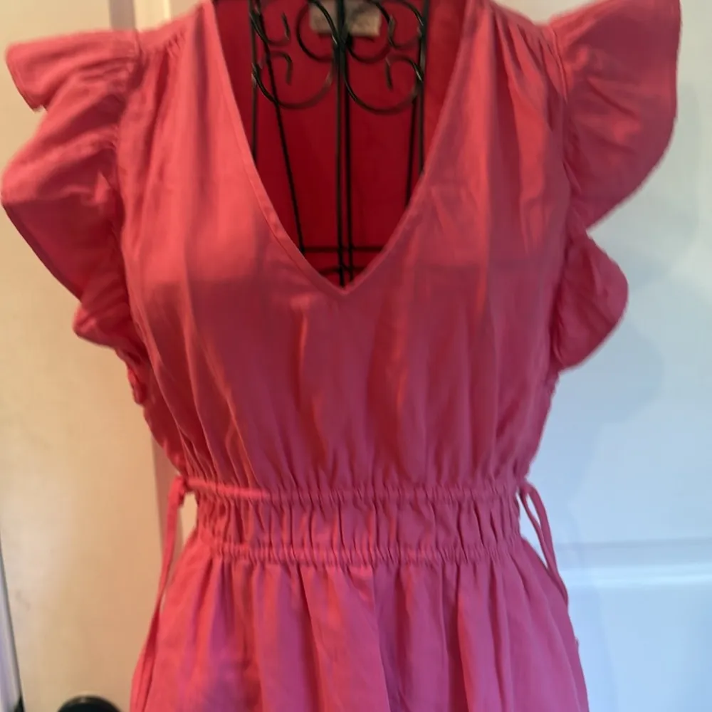 Universal Threads Universal thread V-neck, short sleeve ruffle sundress - Image 3