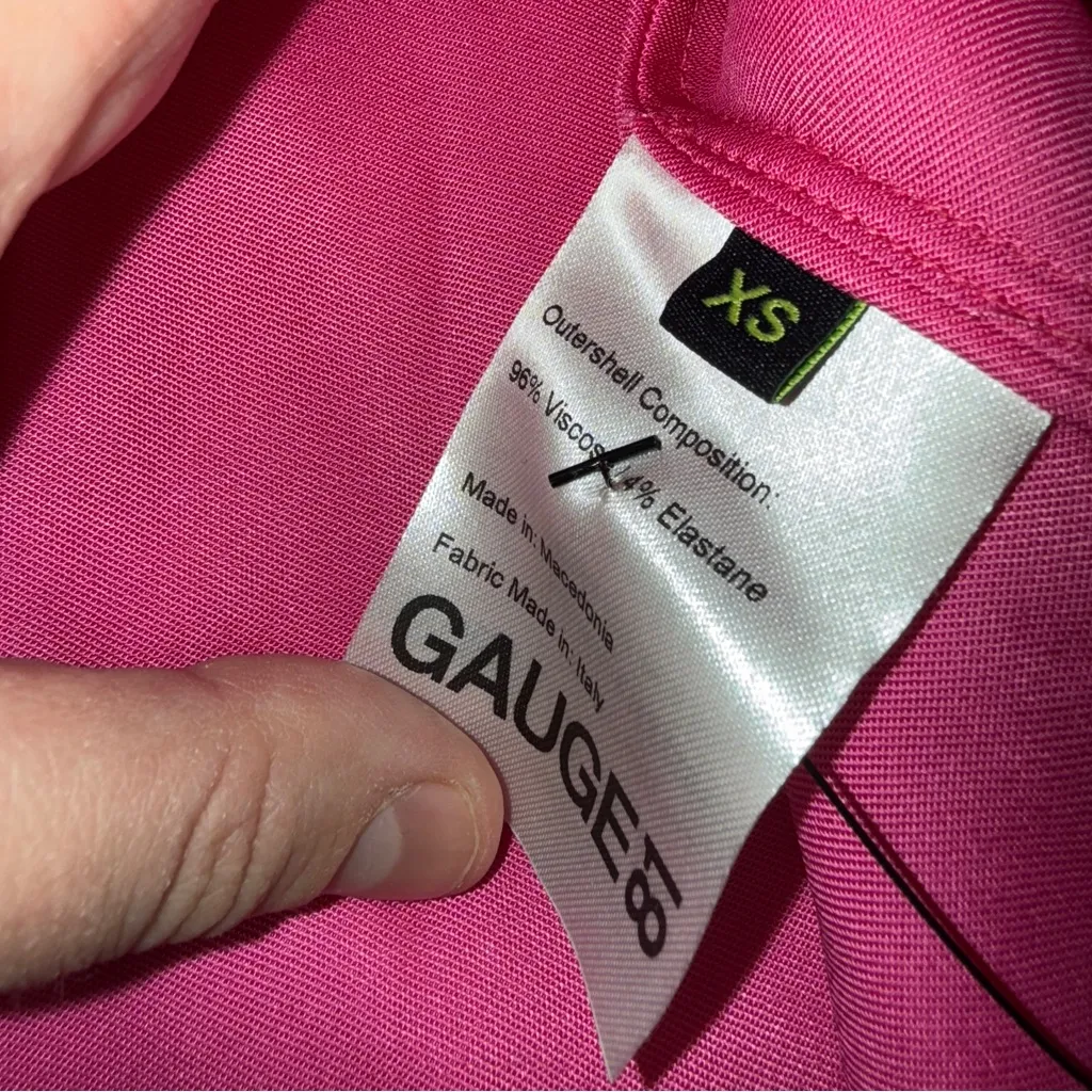 Gauge81 Pisa Fuchsia Pink Satin Ruched Long Sleeve Mini Dress Sz XS NEW‎ - Image 9