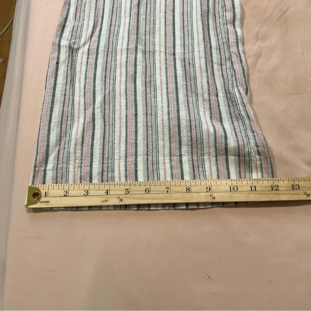 Rewind Striped Linen Blend Drawcord Elastic Waist Straight Leg Pants NWT 3X - Image 16