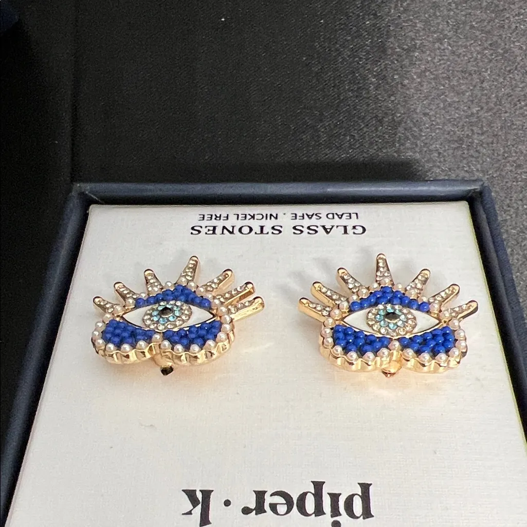 Piper K | Evil Eye Beaded Earrings - Image 5