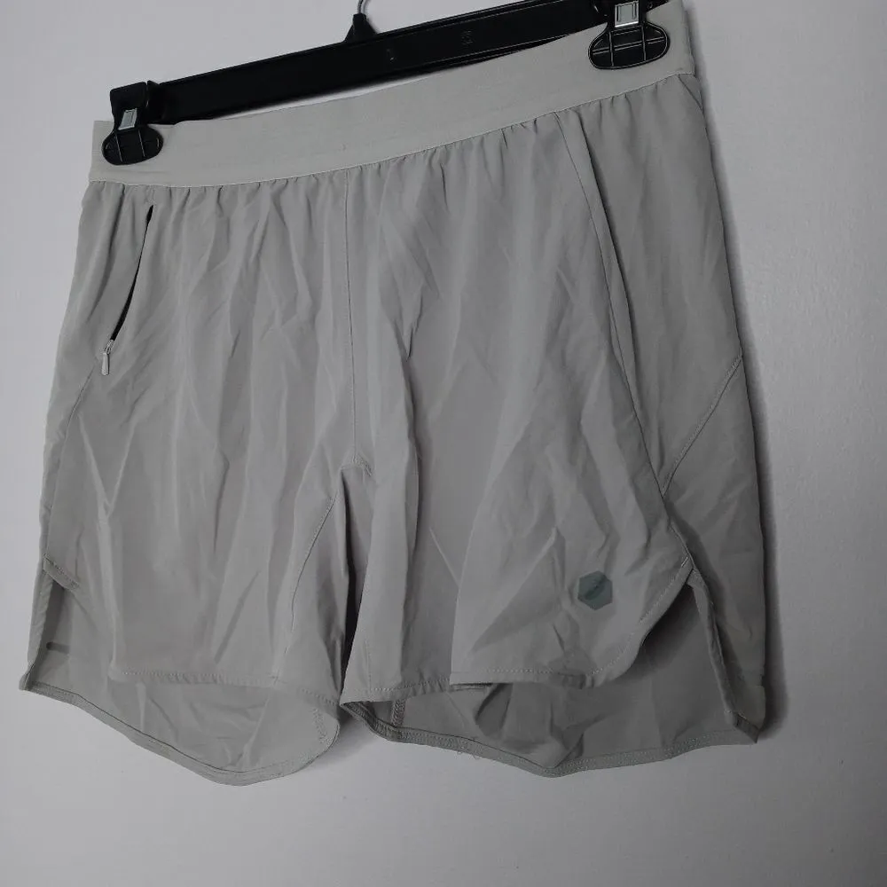 Asics gray athletic shorts - Image 3
