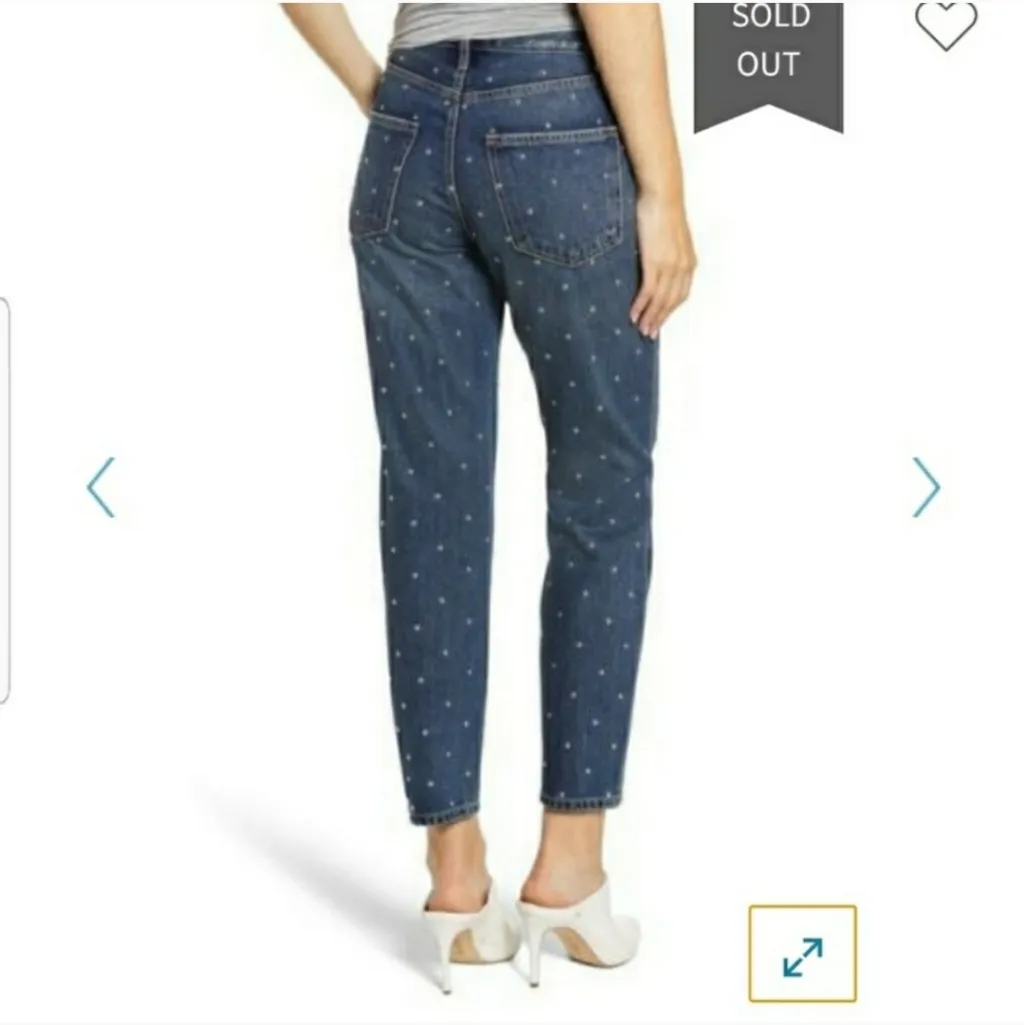 Current elliot studded slim crop jeans - Image 8