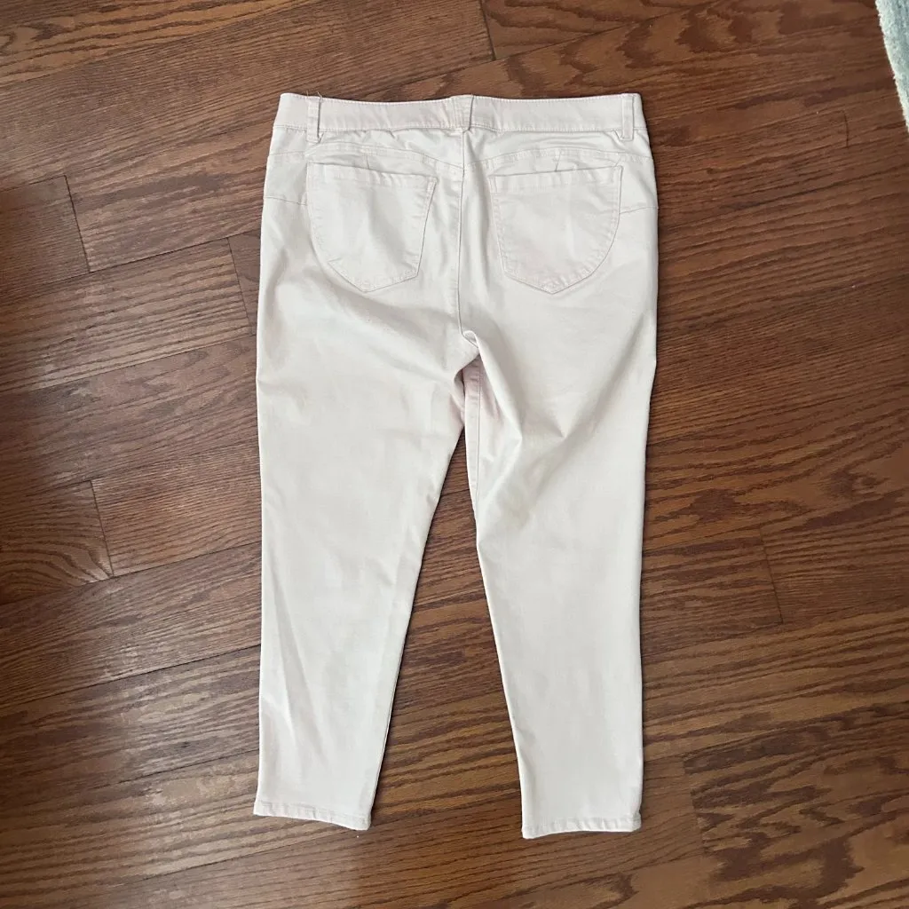 Democracy Absolution Pink Ankle Length Soft Denim Jeans Size 14 Women's Jeans - Image 9