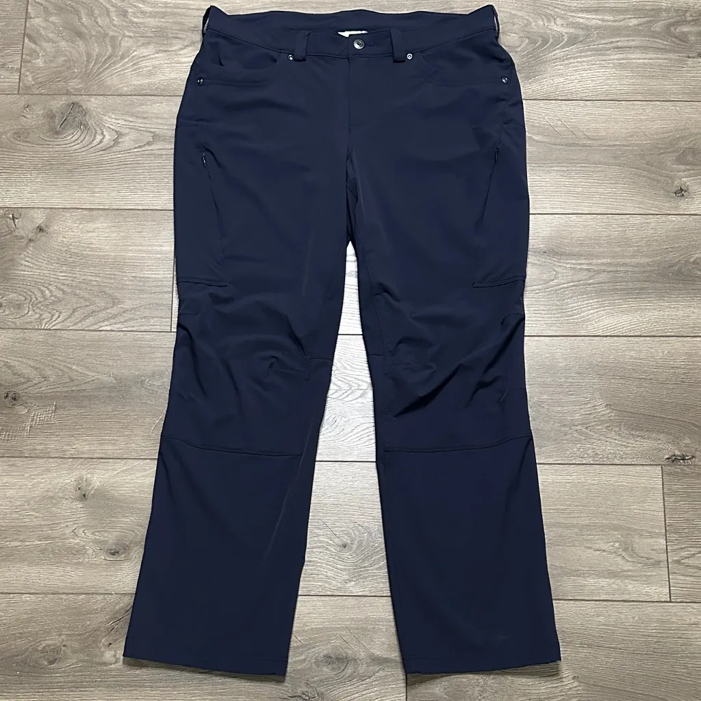 Duluth 30” Flexpedition Mid Rise Navy Blue Hiking Work Travel Pants Size 16 - Image 2