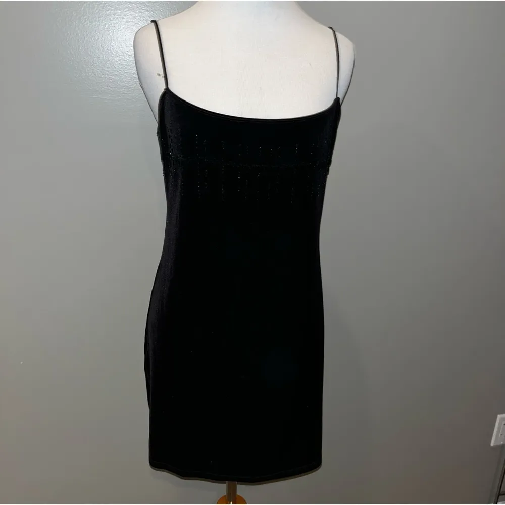 Victoria’s Secret beaded nightgown, velvet feel black - Image 12