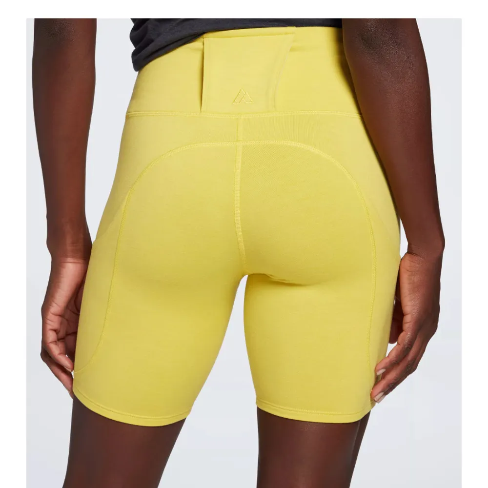 Alpine Design Yellow Fitted High Rise Bike Shorts Activewear Womens Size Large - Image 4