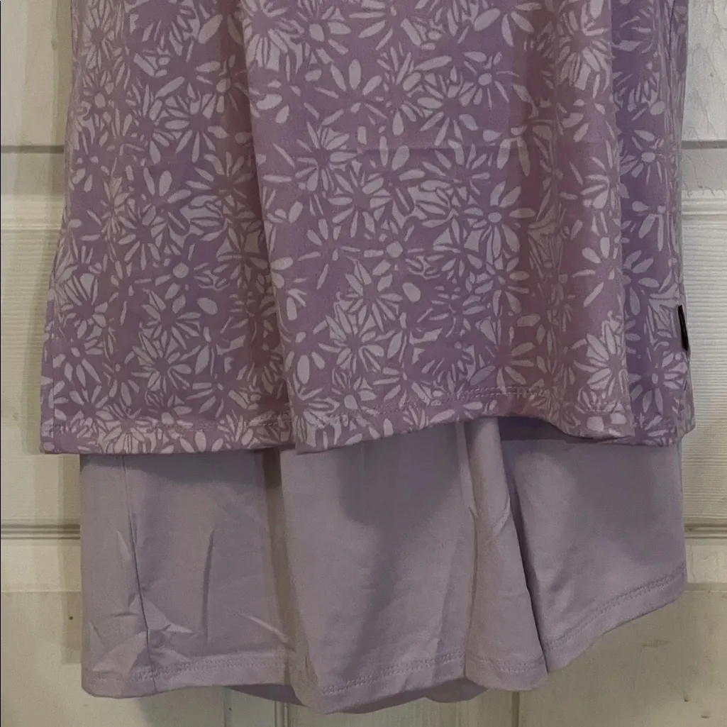 Lavender Floral Women's Shapewear Tank and shorts it’s a set - Image 5