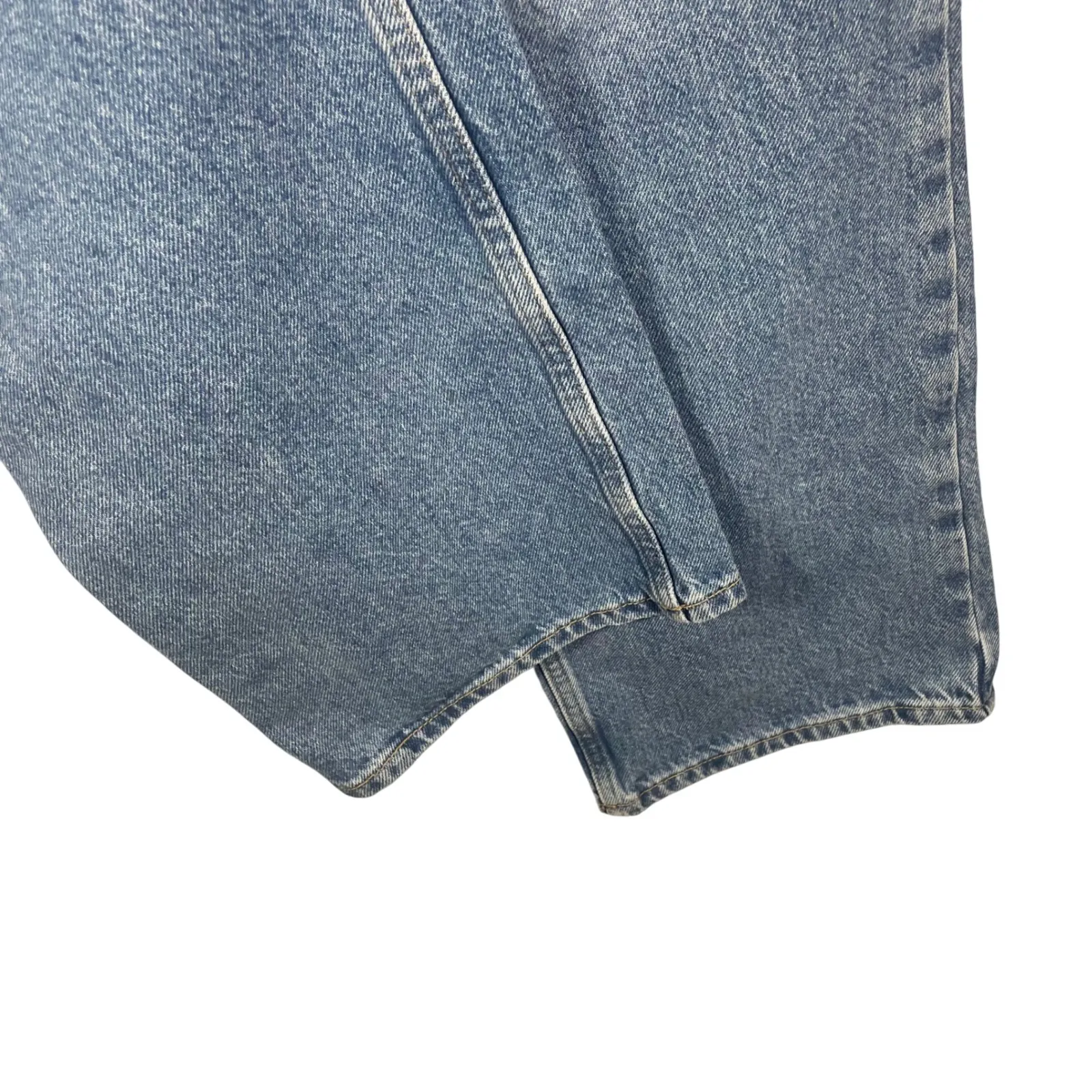 ZARA 90's Straight High Rise Jeans Light Wash Blue Women's‎ Size 12 / EUR 44 NWT - Image 4