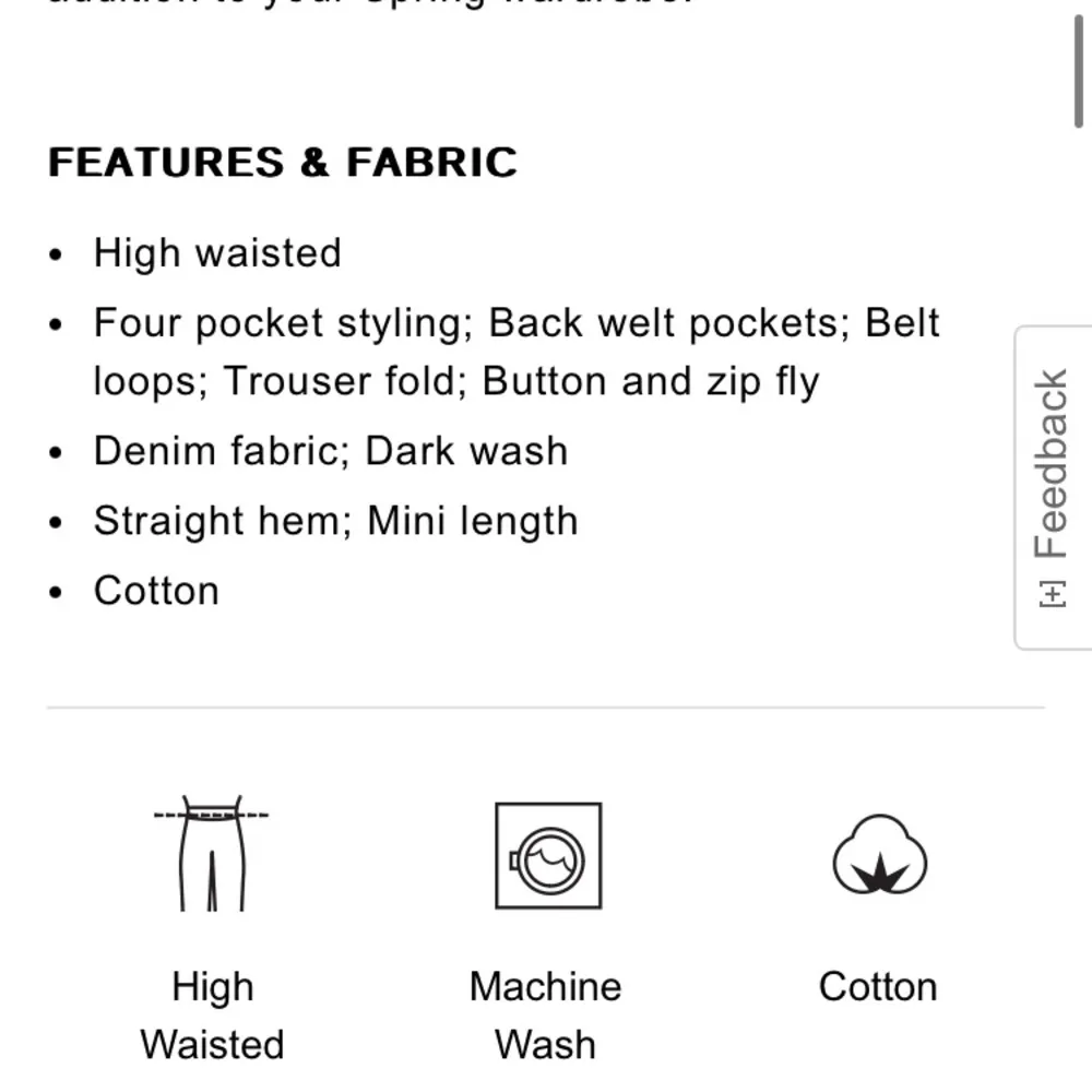 EXPRESS NWT Dark Denim Mini - Image 3