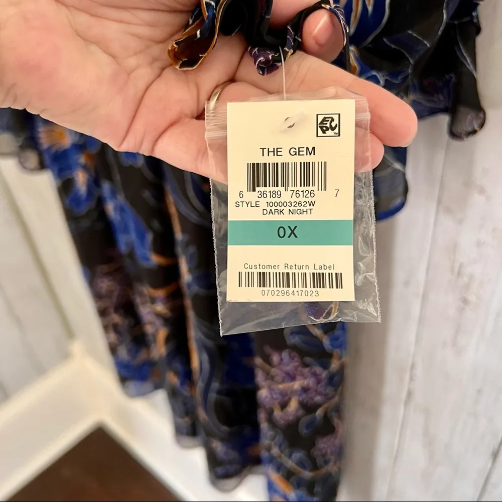 INC Ruffle Sleeve Mesh Party Dress - Image 5