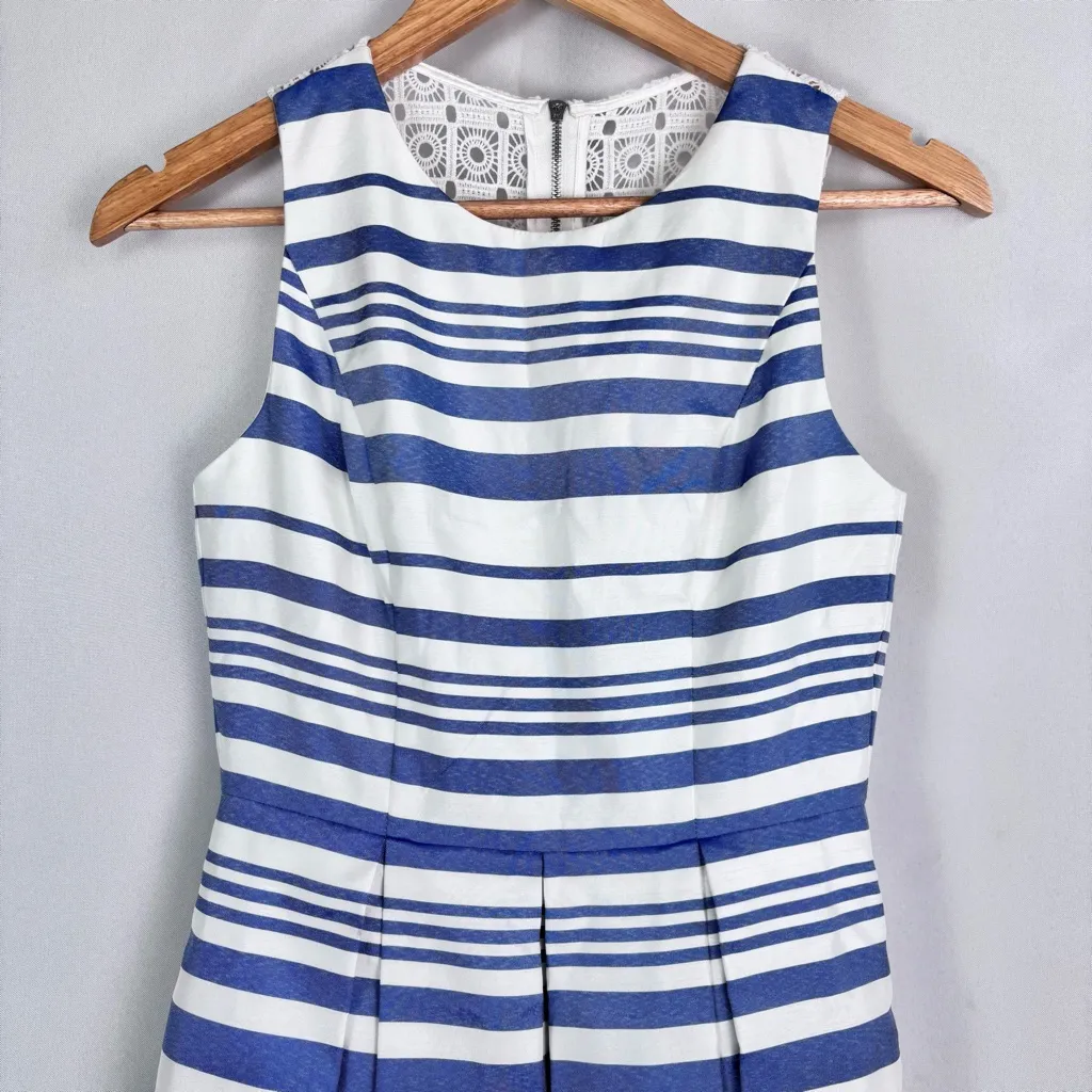 Vince Camuto Crochet Inset Stripe Fit & Flare Dress Size 0 - Image 3
