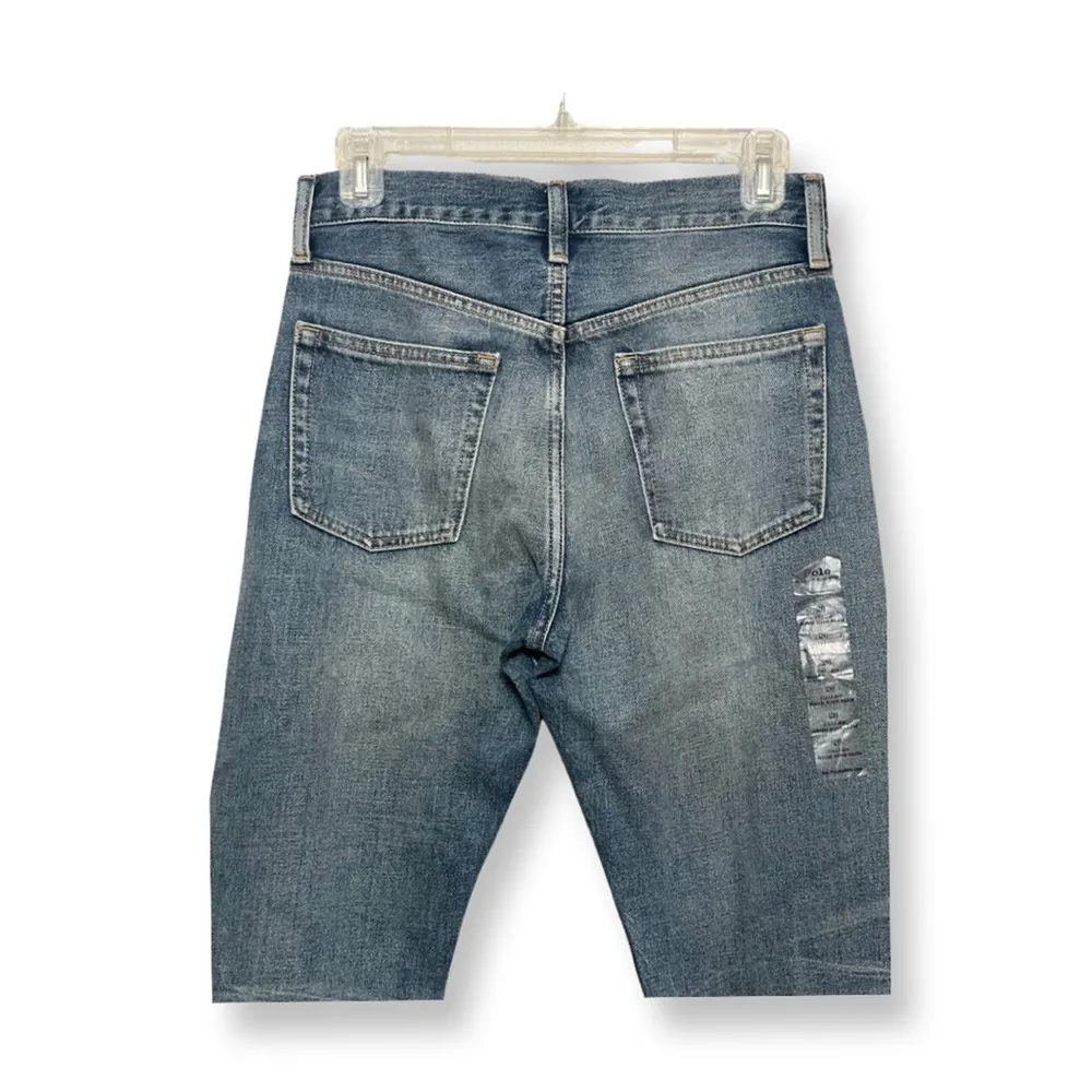 Polo Ralph Lauren Skinny Jeans High Waisted Slim Fit Beaded Slits Blue W 26 NWT - Image 7