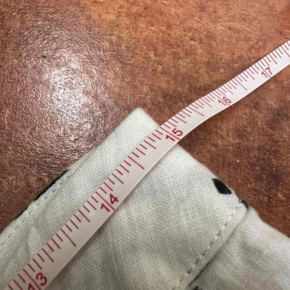 Sita Murt Atelier Edition 100% Linen Casual Pants White Size 8 - Image 5