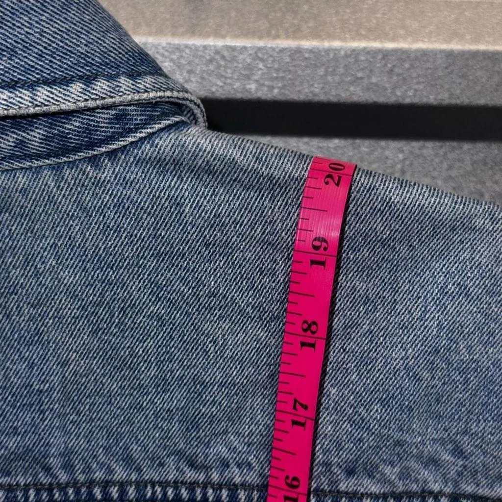 Harley Davidson denim jean jacket women's medium to large Blue Size XL - Image 6