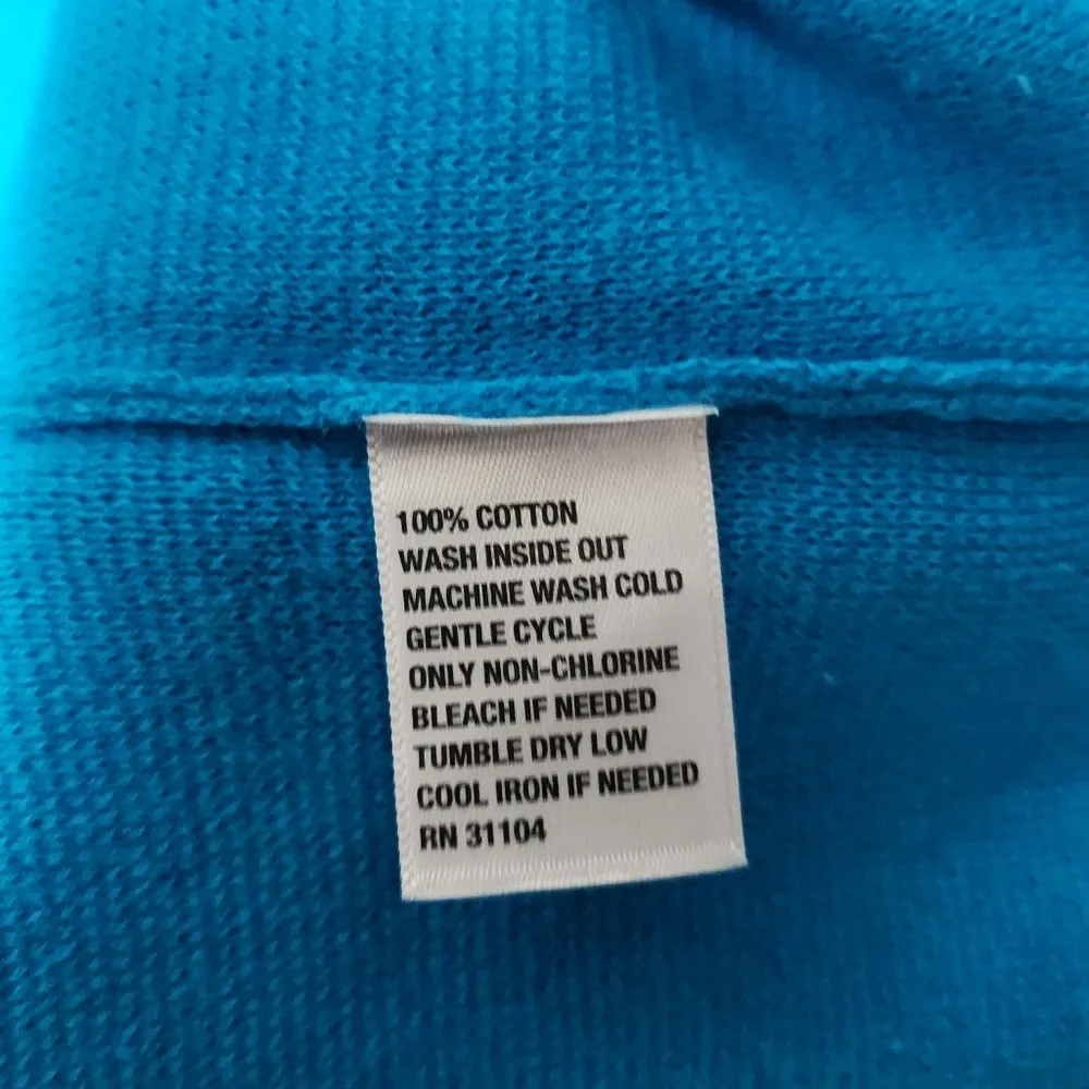 Crown & Ivy Cerulean Blue Piping Trim Cardigan Size SP - Image 6