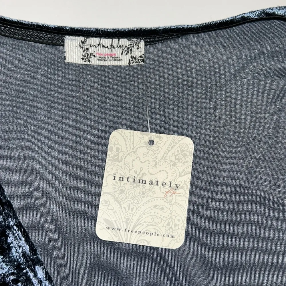 NWT!! Free People Don’t You Wish Bodysuit, Small, Crushed Velvet, Sunflower Seed - Image 2