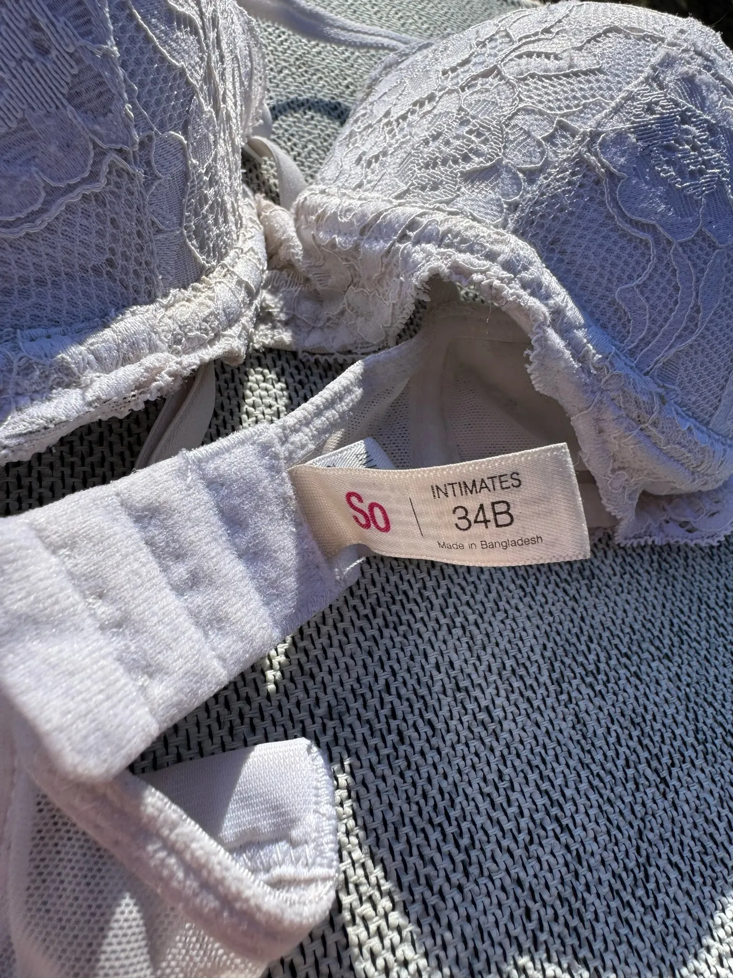 SO White Push up Bra Size 34 B - Image 5