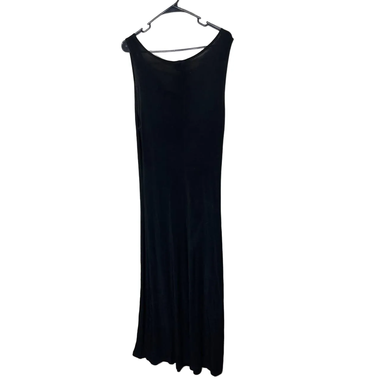 Coldwater Creek Black Sleeveless‎ Slinky Stretchy Scoop Neck Maxi Dress Large - Image 4