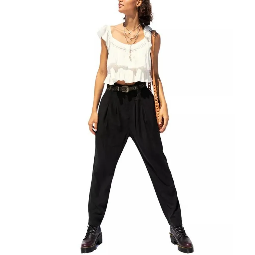 Free People Run Wild High Waist Balloon Pants Black 12 New - Image 52