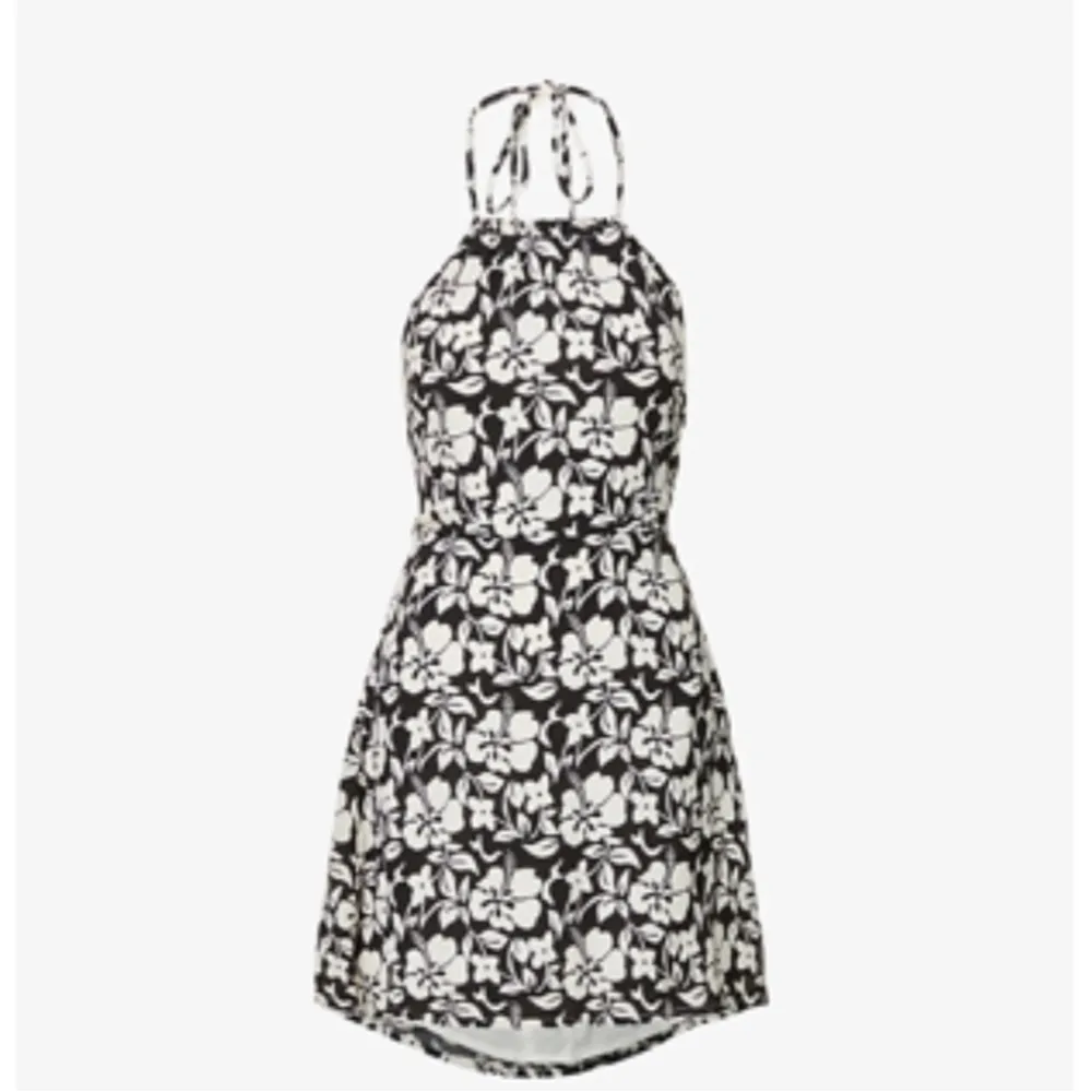 Faithfull the Brand floral Halter tie back mini dress - Image 4