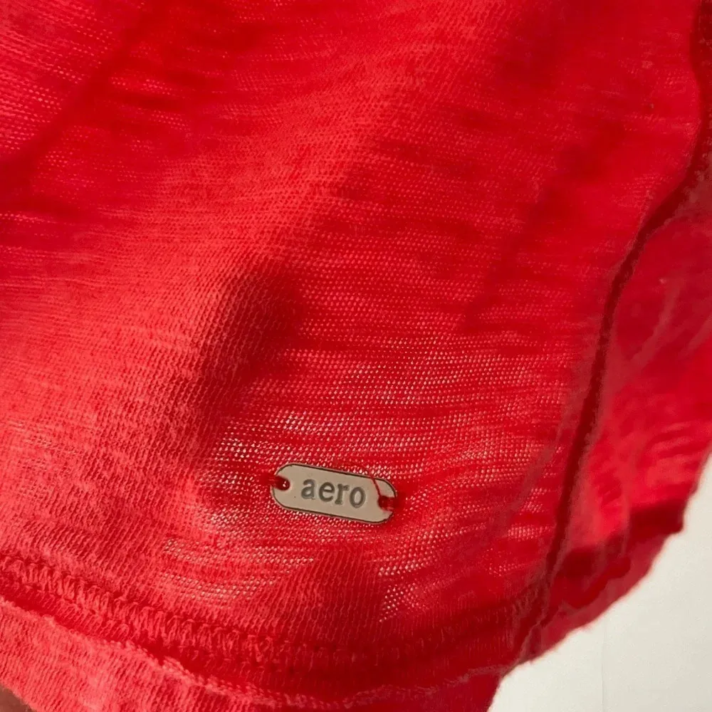 Orange Aéropostale Lace Trim Tank Top - Image 3