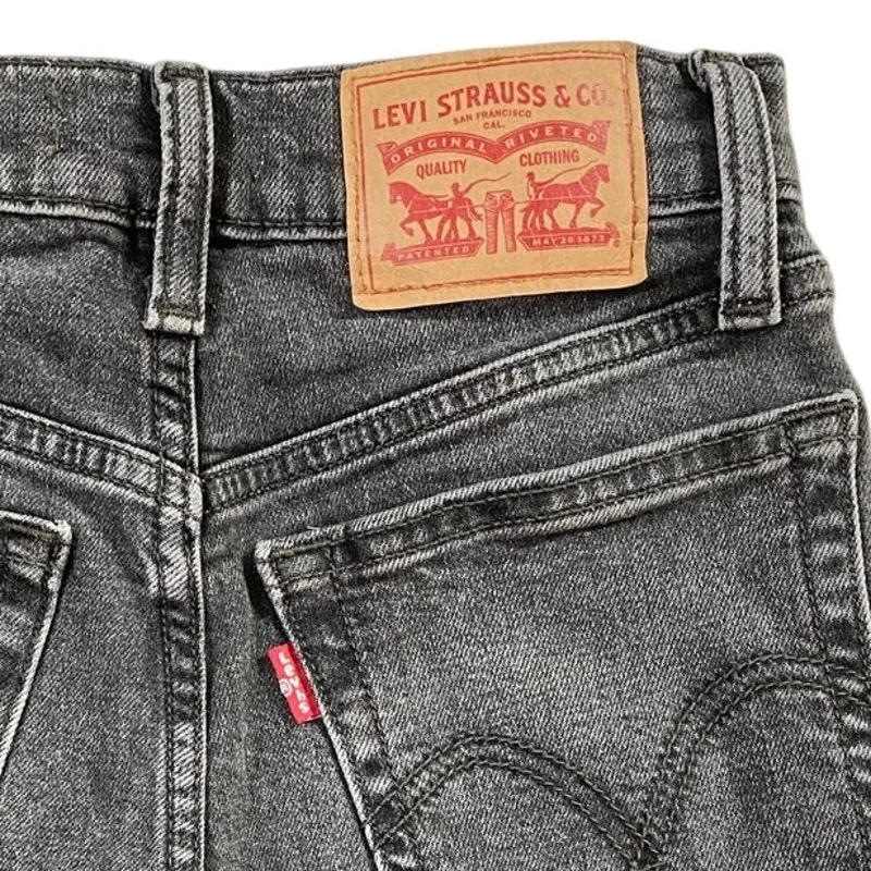 Levi's Wedgie Skinny Jeans‎ Black Wash 24 X 26 - Image 9