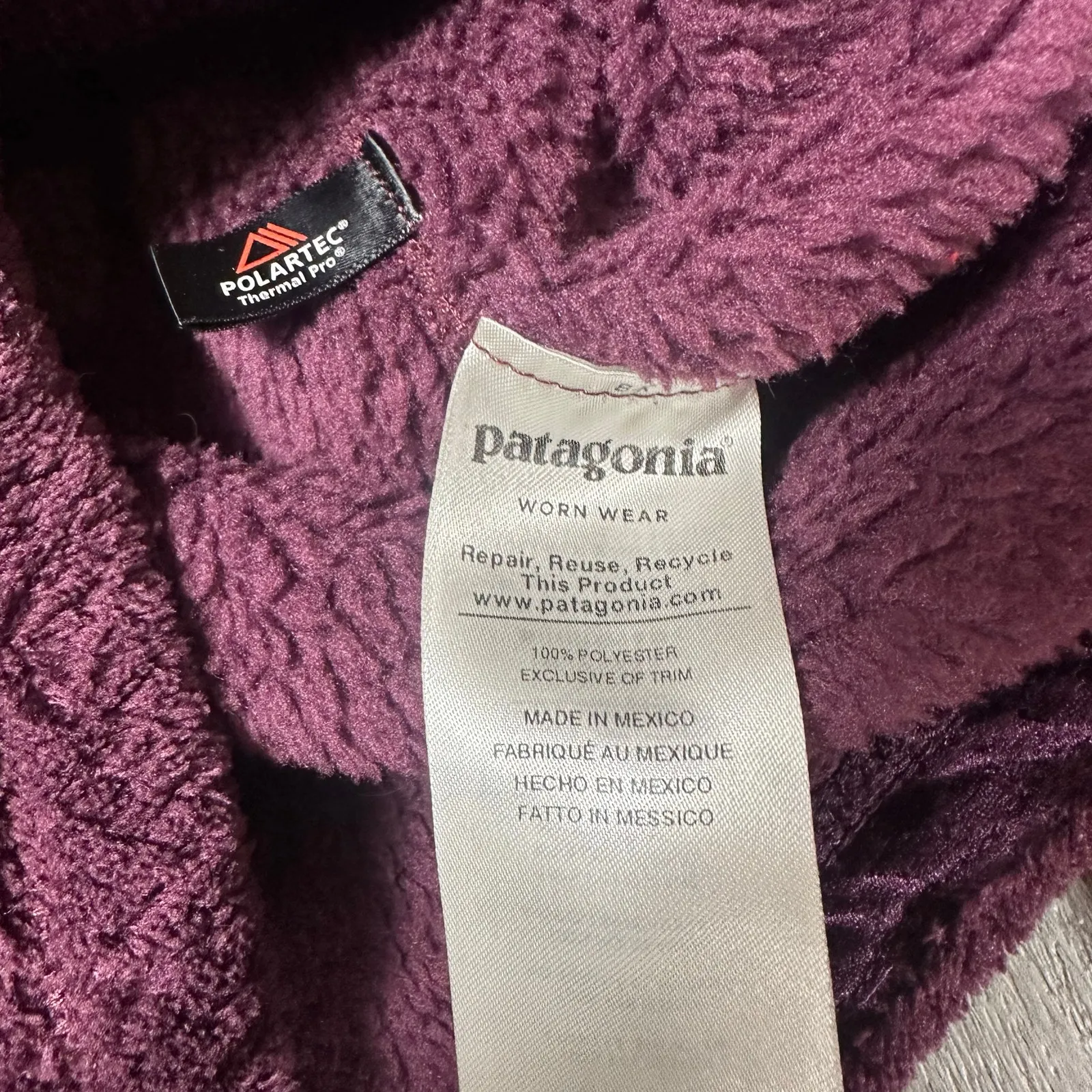 Patagonia Re-Tool Half Snap Pullover Dark Purple/Burgundy - Image 7