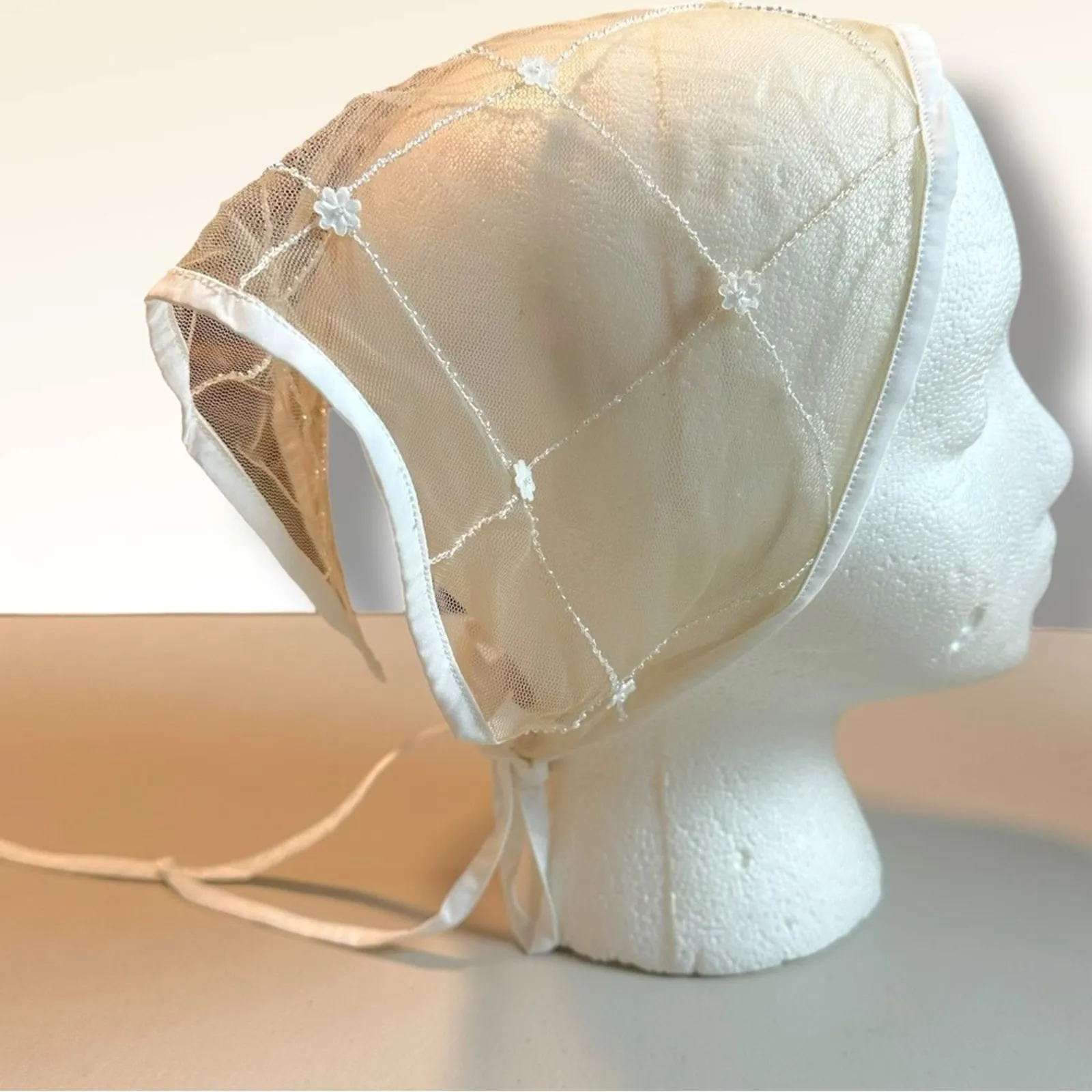 Free People NAMJOSH Sheer Affection Hair Scarf Neutral Dainty Sheer Coquette NWT - Image 8