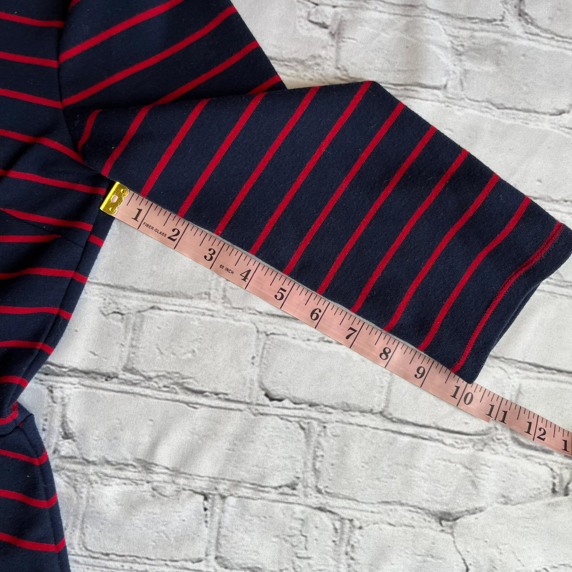 Nautical Striped Preppy Fit & Flare Dress Medium - Image 9