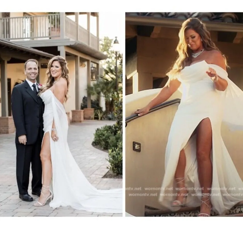 Katie‎ May Athens bridal formal gown illusion back size small - Image 2