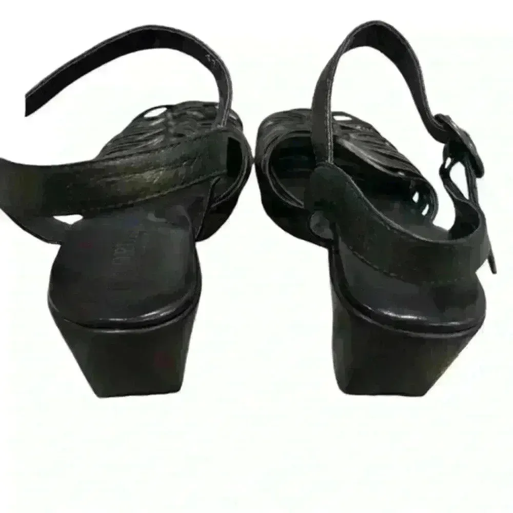 Cordani Calzature Women’s Brown Bronze Leather Strappy Wedge Sandals 41 US 9.5‎ - Image 9