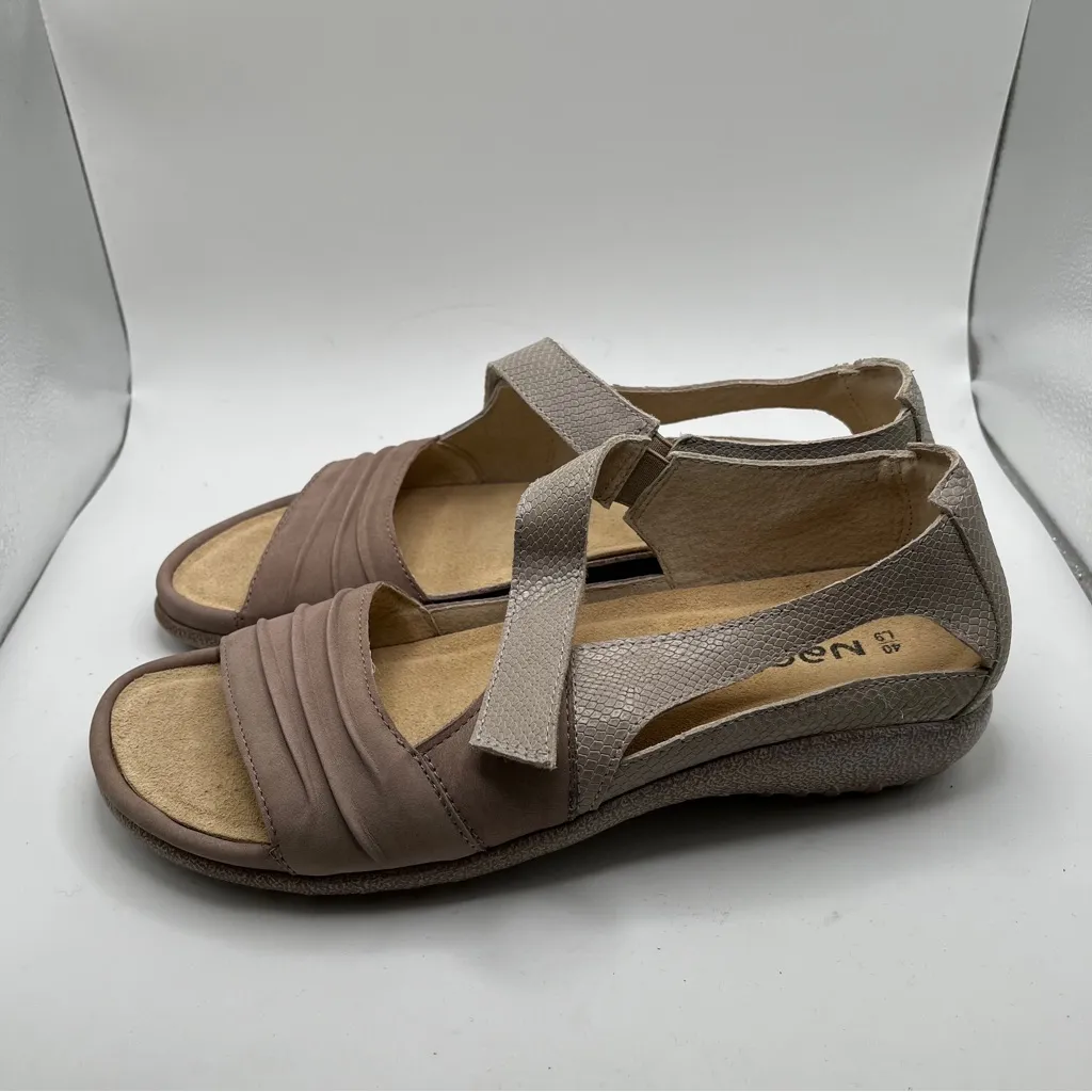 NWB Naot Papaki Women's color stone beige size 40 US 9 flat sandals comfort - Image 7